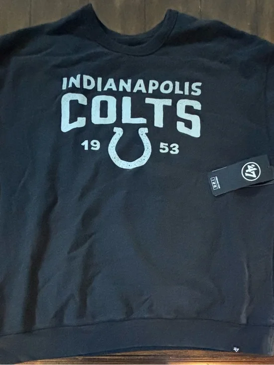 Indianapolis Colts 47 Brand Sweatshirt Size XL NWT - Picture 1 of 3